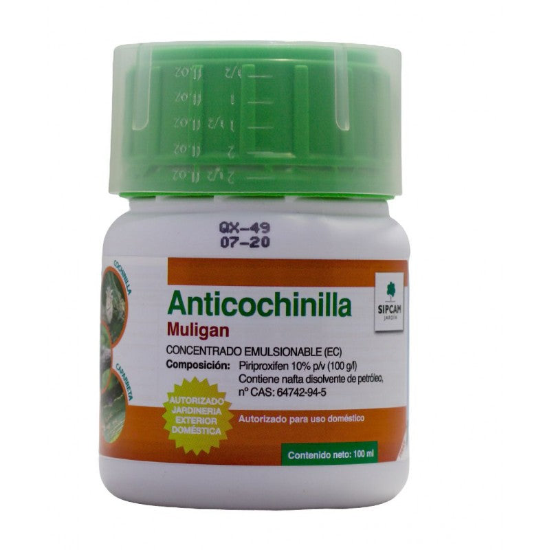 Anticochinilla Muligan Uso doméstico, 100 ml