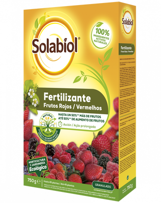 Solabiol fertilizante para  frutos rojos, con estimulador radicular.