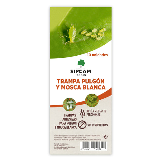 Trampas Adhesivas pulgón y mosca blanco.